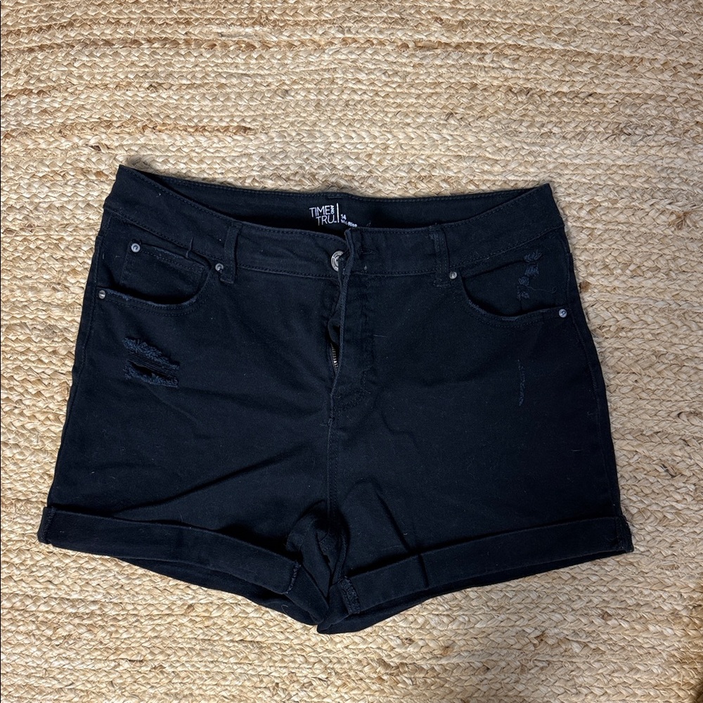 Time and Tru Women's Dark Jean Shorts